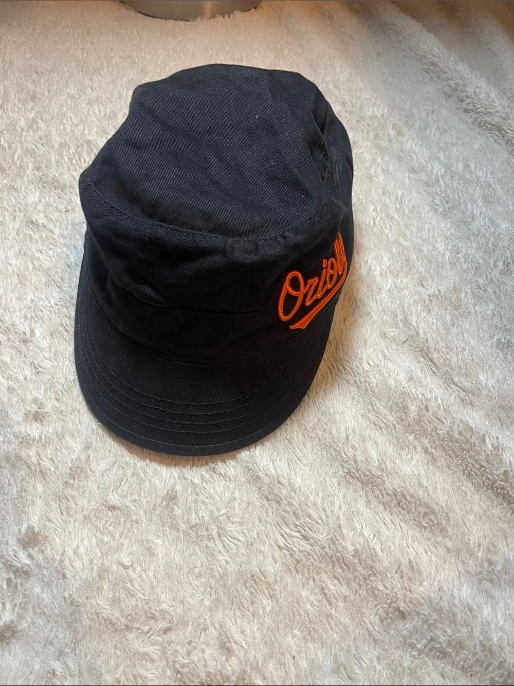 Orioles Black womens  Cap with Orange Embroidery